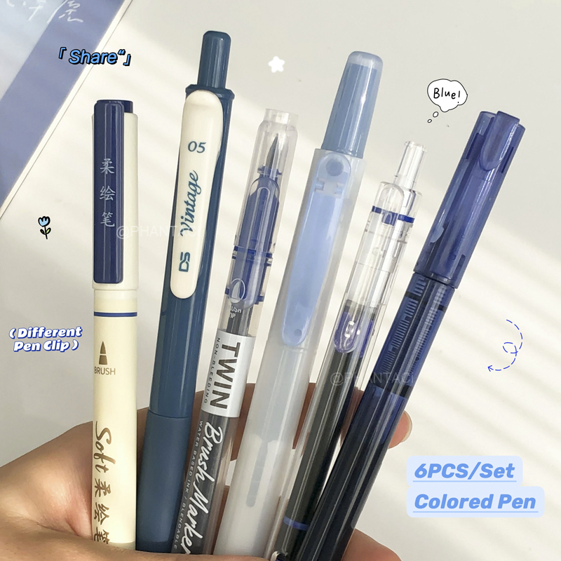 Pentel Pen Energel - Juego de 6 Bolígrafos de Caligrafía