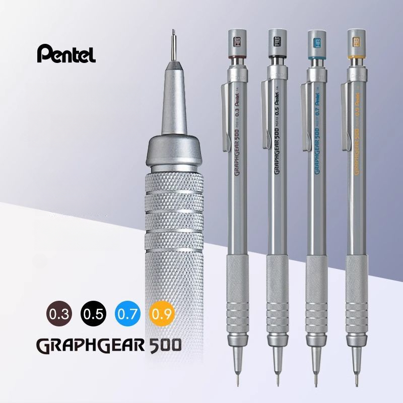Pentel Graphgear 500, lápiz me - Pentel Pen Energel reseña y precio